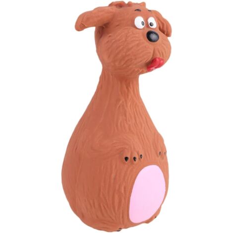 Jouet chien latex molaire, couineur dessin animé nettoyage dents