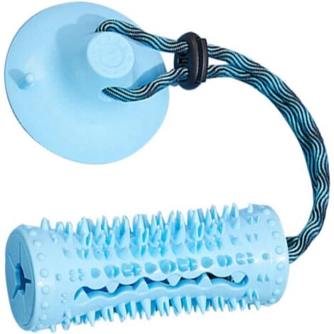 Jouet chien mâcher TPR bleu, nettoyage dents résistant