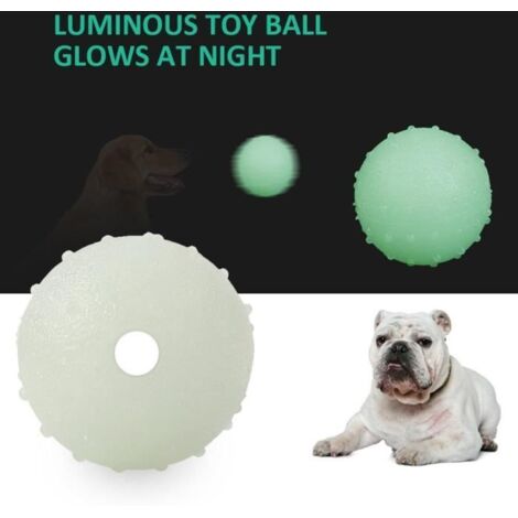 Jouet Chien - VGEBY - Lumineux - Résistant à la morsure - Balle rebondissante - Caoutchouc naturel