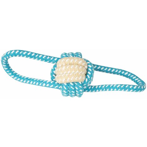 Jouet corde avec balle et double anse