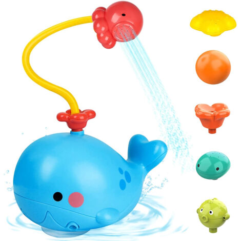 Jouet de bain bébé baleine électrique, pompe à eau pour piscine et bain, set pour nouveau-nés et enfants