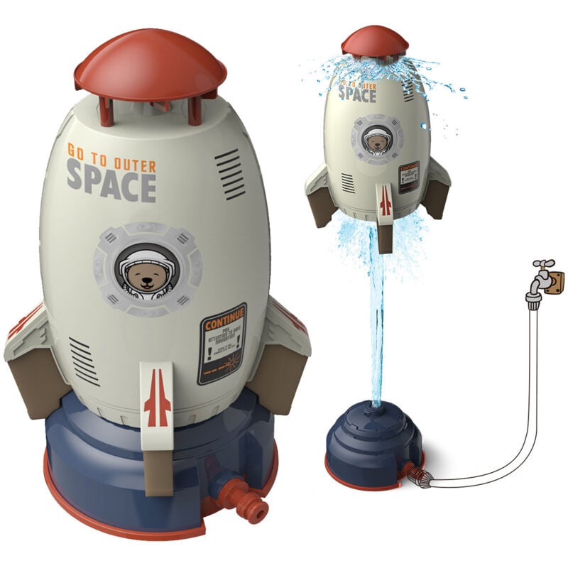 Jouet d'eau Fusée à jet d'eau Ciel volant Saupoudreur Salle de bain d'été en plein air 28x17cm - Jouets d'eau - Fusée à jet d'eau