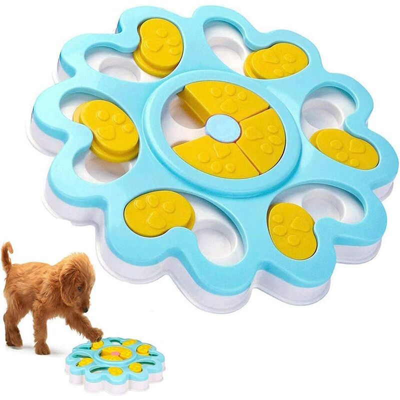Abcrital - Jouet de nourriture pour chien, distributeur de friandises pour chien IQ bol d'alimentation interactif pour collations, distributeur de