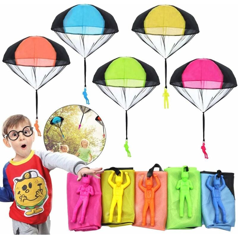 Jouet de parachute pour enfants Jouet de parachute Pack de 10 jouets de parachute pour enfants Fei Yu