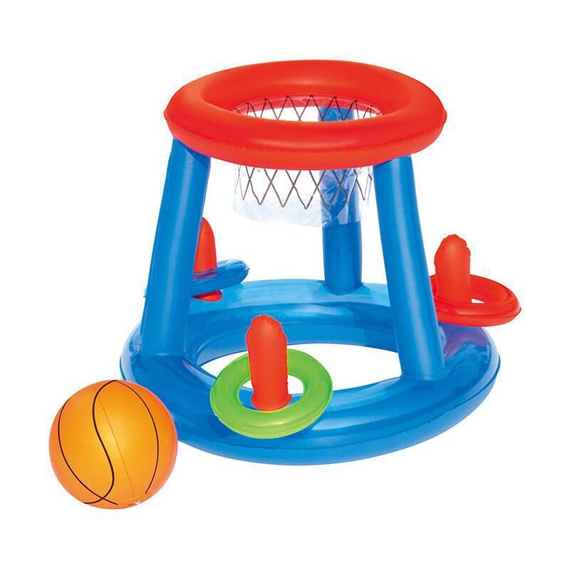 Piscine, Plage, Jardin - Jouet d'Eau Basketball & Water Polo - 60x50cm Robuste pour Adulte & Enfant - Jeu Multigénération