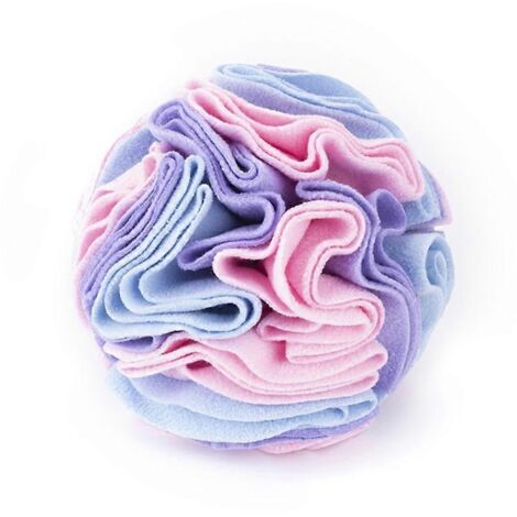 Jouet de reniflage pour chien, balle de stimulation olfactive, alimentation lente, entraînement au travail du nez, 15cm, couleur macaron.