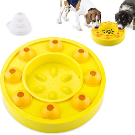 Jouet d’Intelligence Interactif pour Chien, Distributeur de Friandises, Jouet Mange-Tout et Enrichissement Intellectuel Amusant, Idéal pour les Chiens de Petite et Moyenne Taille. Cadeau Parfait.
