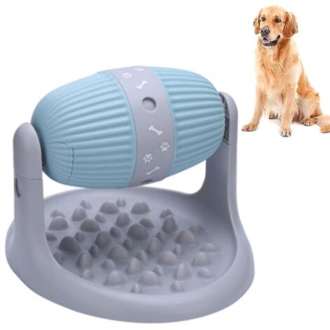 Jouet distributeur de nourriture intelligent et réglable en hauteur pour chiens de petite et moyenne taille, stimulant l'anxiété et l'alimentation.