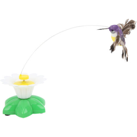 Jouet électrique pour chat oiseau volant – Mouvement réaliste – Stimule l'exercice et réduit l'anxiété – Compatible avec batterie AAA