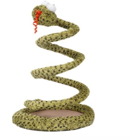 Jouet en forme de serpent à ressort pour chat