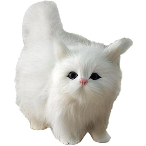 Jouet en Peluche Chat Doux et Mignon - Idée Cadeau pour Noël ou Anniversaire