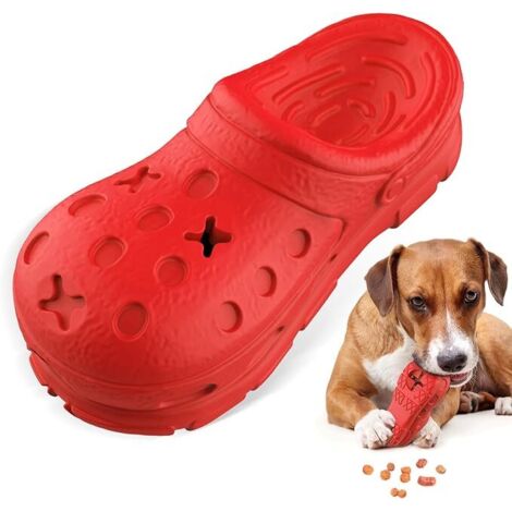 Jouet Indestructible pour Chien - Jouet Interactif avec Goût de Bœuf - en Caoutchouc Naturel Jouets à mâcher pour Chiens de Petite Moyenne Grande Taille