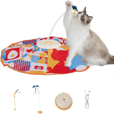 Jouet interactif à plumes pour chat