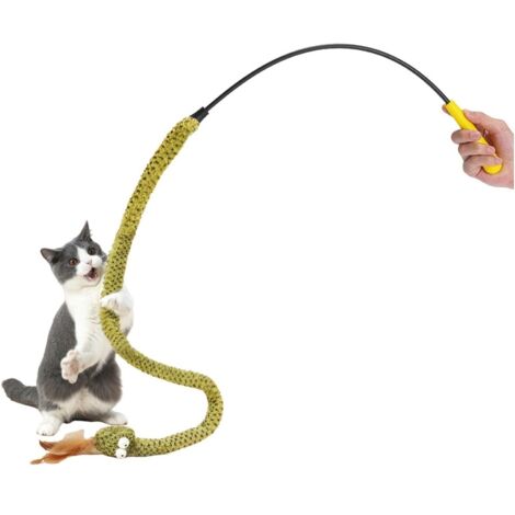 Jouet interactif en forme de serpent pour chat