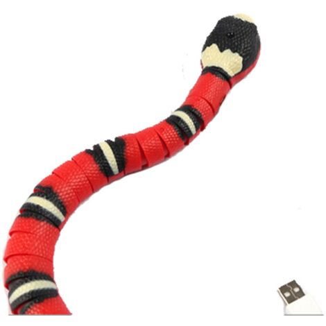 Jouet interactif pour chat avec serpent électronique intelligent, jouet sensoriel pour l'entraînement des animaux de compagnie