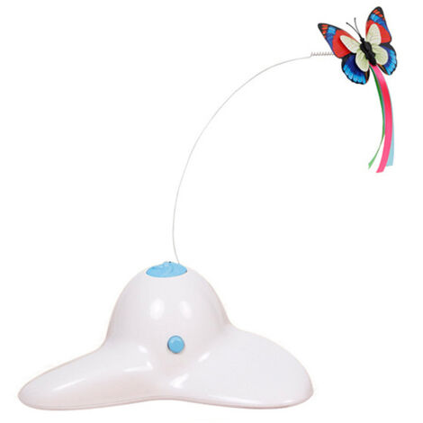 Jouet interactif pour chat électrique papillon rotatif automatique chat d'intérieur drôle jouet papillon taquin