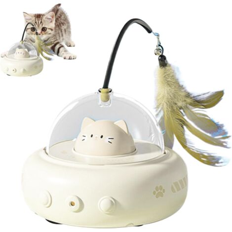 Jouet Interactif pour Chat Jeu Intelligent Avec Canne À