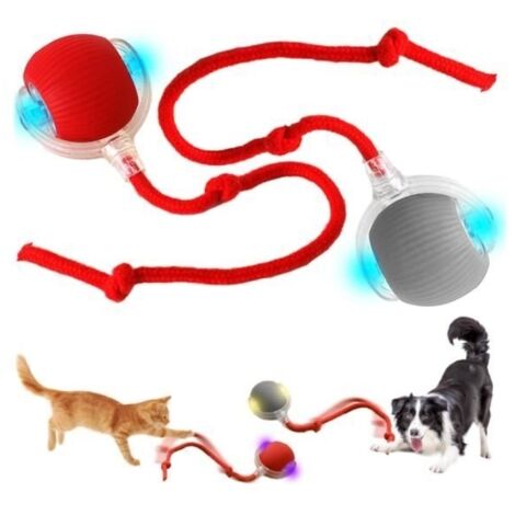 Jouet Interactif pour Chat, Pet Smart Rolling Ball, Balle Interactive pour Chat, Boule Électrique Automatique Rechargeable, Electric