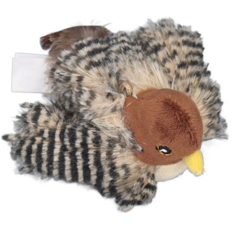 Jouet interactif pour chat Souris Oiseau - Émet des sons - Matériau doux - Batterie intégrée