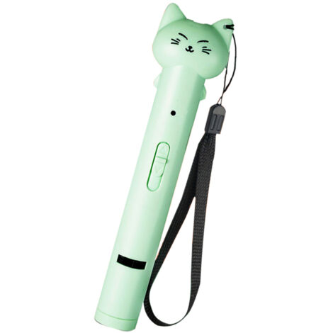 Jouet interactif pour chat : stylo à plume rechargeable infrarouge USB-C avec clochette et bâtonnet à plume. Soulage l'ennui des chatons et chats.