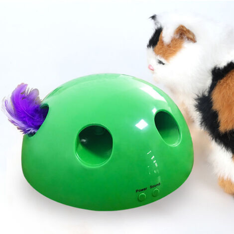 Jouet interactif pour chats, comprenant : un jouet électronique intelligent aléatoire