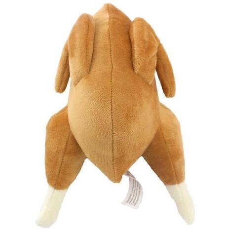 Jouet interactif pour chien, peluche chiot en forme de dinde qui couine, jouet à mâcher en peluche