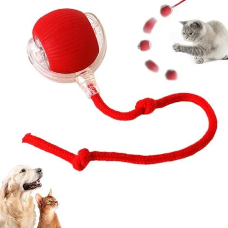 Jouet interactif - Rolling Ball - Boule électrique rechargeable - 3 modes - Pour petits animaux