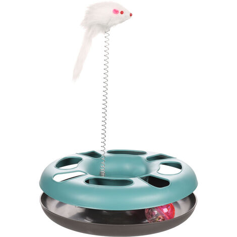 Jouet Laetitia bleu cercle ø24 cm pour chats - Flamingo