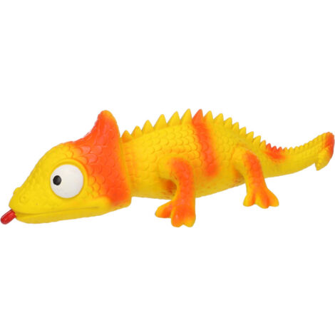 Jouet Lizzy Caméléon Jaune 30 cm pour chien - Flamingo