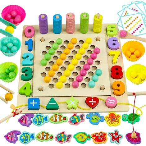 Puzzles en bois pour enfants de 2, 3, 4 et 5 ans, jouets
