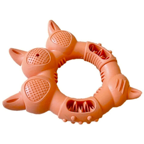 JOUET NETTOYEUR DE DENTS POUR CHIEN EN FORME DE PATTE ORANGE