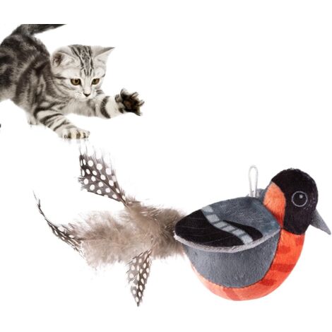 Jouet Oiseau pour Chat, Jouet pour Chat Interactif, Jouet Interactif pour Chien Et Chat, Oiseau Volant pour Chat, Jouet Chat Oiseau Qui Bouge pour Chiens Et Chats De Petite Et Moyenne Taille