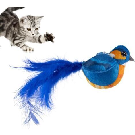 Jouet Oiseau pour Chat, Jouet pour Chat Interactif, Jouet Interactif pour Chien Et Chat, Oiseau Volant pour Chat, Jouet Chat Oiseau Qui Bouge pour Chiens Et Chats De Petite Et Moyenne Taille