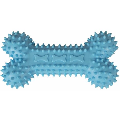 Jouet os pour chiot TPR Bleu : 11 cm