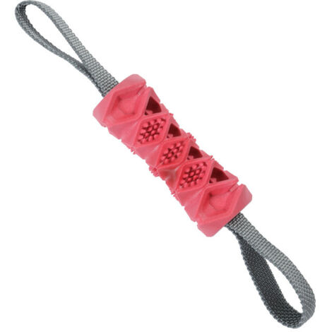 Jouet os TPR cache friandises 38.5 cm , terracotta pour chien - zolux