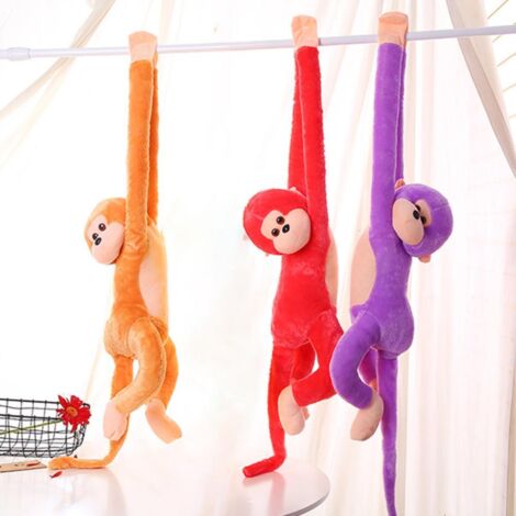 Jouet peluche - 6 Pièces Singe Bras Long 24 Pouces - Peluche décorative cadeau pour Noël ou anniversaire