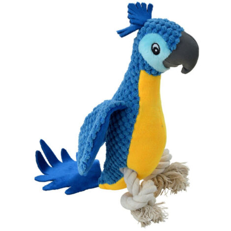 Jouet Chien En Peluche 2 En 1 Avec Couineur – Indestructible, En Coton, Pour Petits Et Grands Chiens (forme D'âne Bleu) - 10