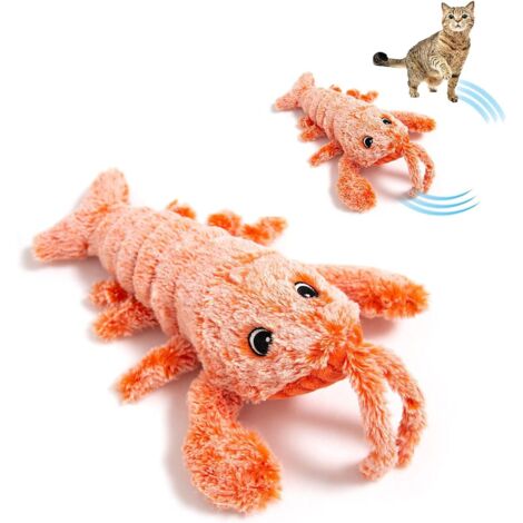 Jouet Poisson Électronique Interactif pour Chats,27118cm Sac