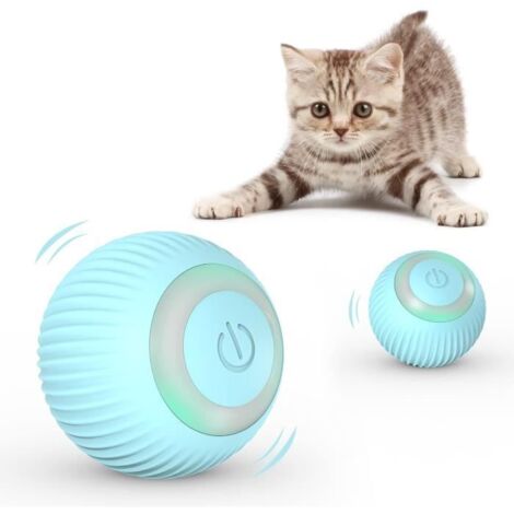 JOUET POUR CHAT, 43mm Cat Self-Hi Ball USB Charging Cat Ball Type-C Green