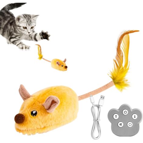Jouet pour Chat Automatique - Souris Interactive pour Chats avec Son