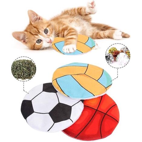 Jouet pour chat avec 3 boules d'herbe à chat