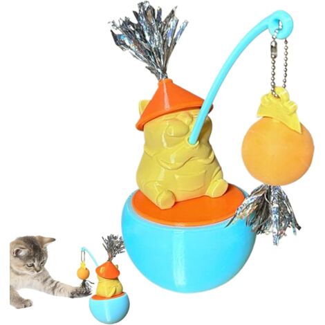 Jouet pour Chat avec Balle - Rotation 360° Jouet Stimulant Mignon pour Chat