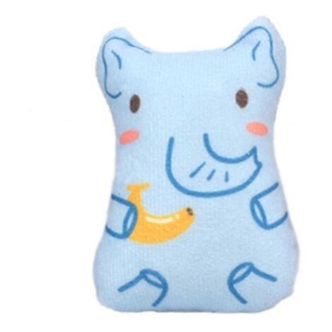 Jouet pour chat en peluche éléphant rempli d'herbe à chat, sûr et durable, améliore l'humeur, jouet à mâcher sain pour félins.