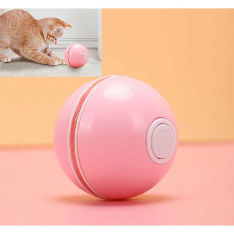 jouet pour chat interactif balle pour chat avec led lumières 4e génération jouets balle chat pour chaton et chiot, auto-rotative à 360 degrés,