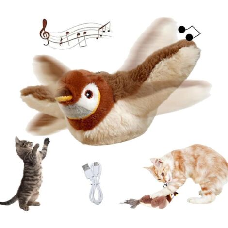 Jouet Pour Chat, Jouet À L'Herbe À Chat, Jouet Interactif Pour Chaton Ou Chiot, Couineur, Rechargeable, Activé Par Le Toucher