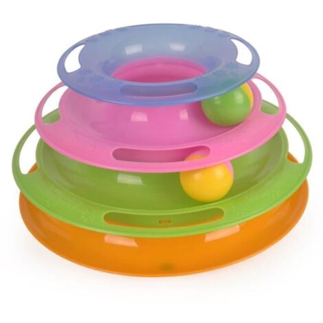 Jouet pour chat - Non spécifié - Boule de chasse - Plastique - Couleur vive - Intérieur