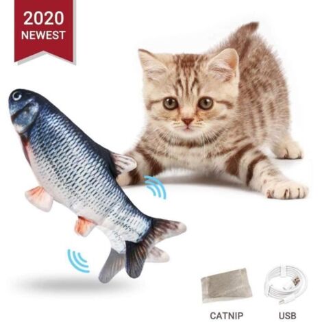 Jouet pour Chat - Non spécifié - Poisson Électrique - Interactif - Rechargeable - Son attractif