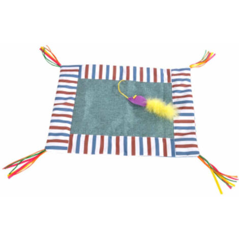 Jouet pour Chat "Tapis de Jeu" 45cm Bleu