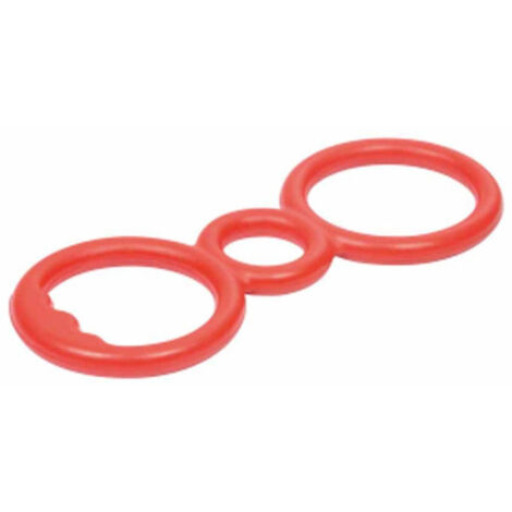 Jouet pour Chien "3 Anneaux" 23cm Rouge