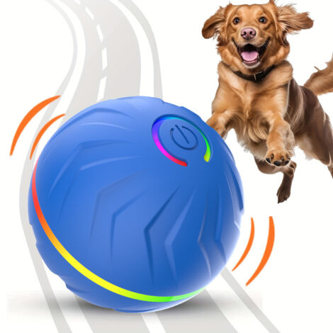 Jouet pour chien balle intelligente interactive, balle rebondissante pour chat – Jouet durable pour animaux actifs, bleu